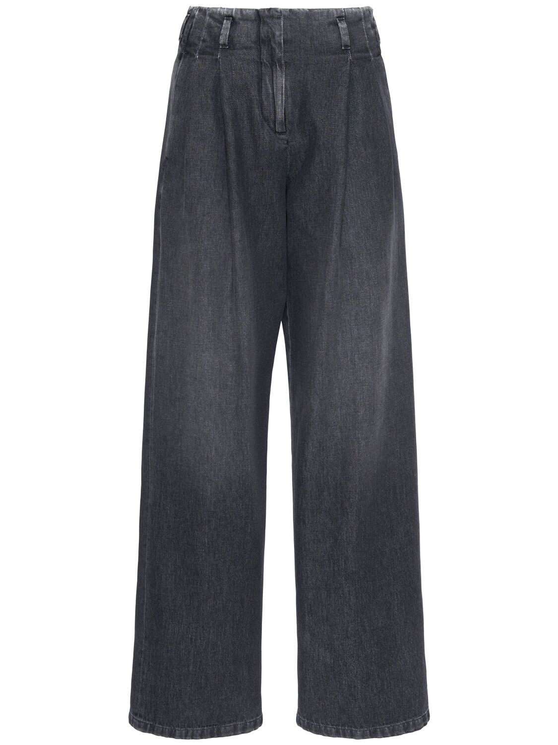 Shop Golden Goose Journey Wide Leg Jeans In Black