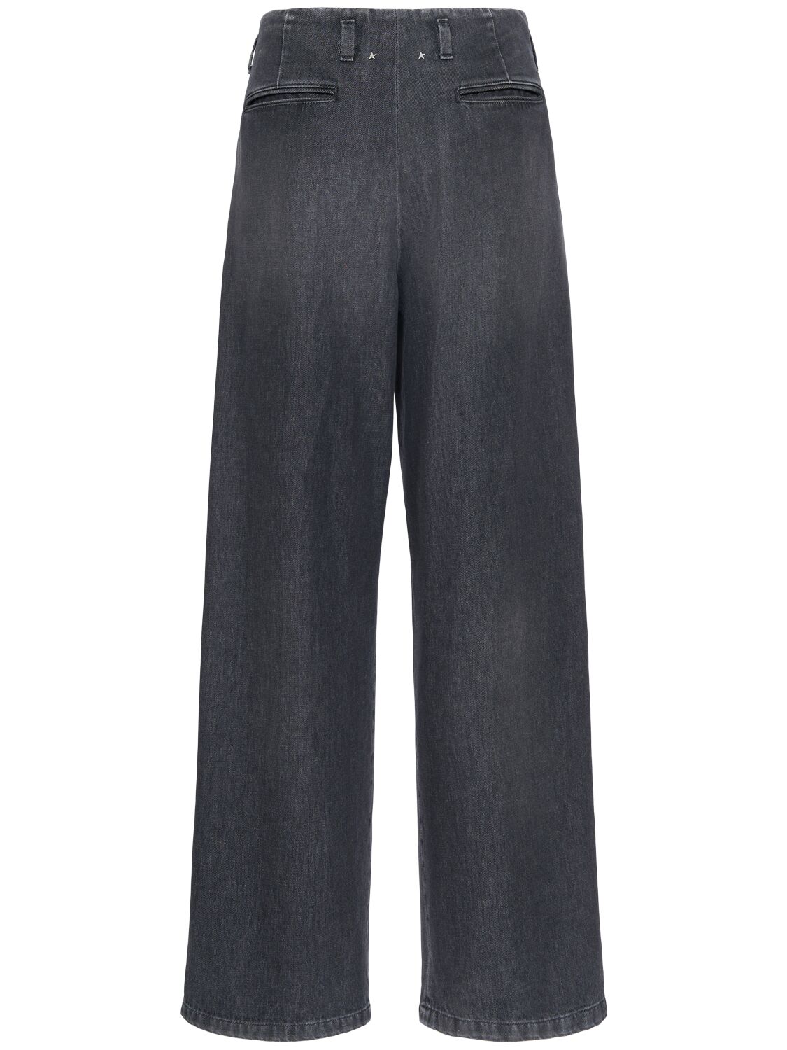 Shop Golden Goose Journey Wide Leg Jeans In Black