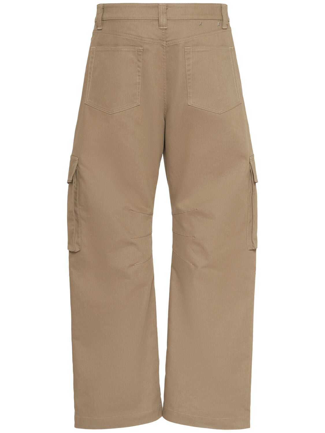 Shop Golden Goose Golden Cotton Blend Cargo Pants In Khaki/beige