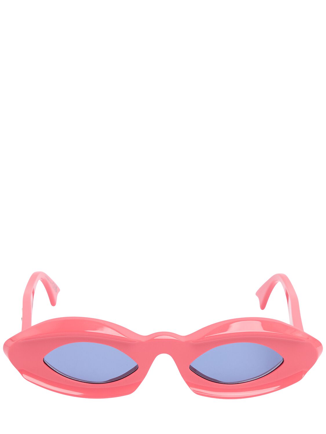 Marni Dark Doodad Pink Acetate Sunglasses In Pink,blue