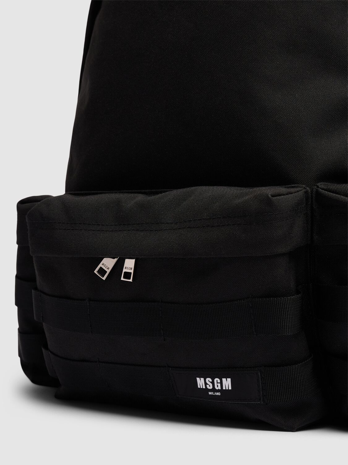 Shop Msgm Multi-pocket Backpack In Black