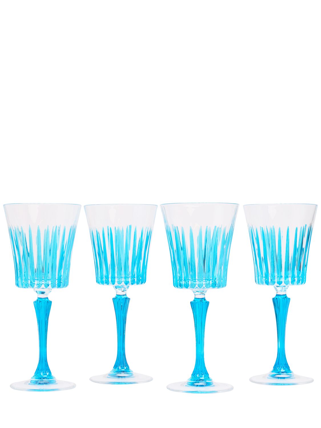 Image of Set Of 4 Hand-painted Wine Glasses