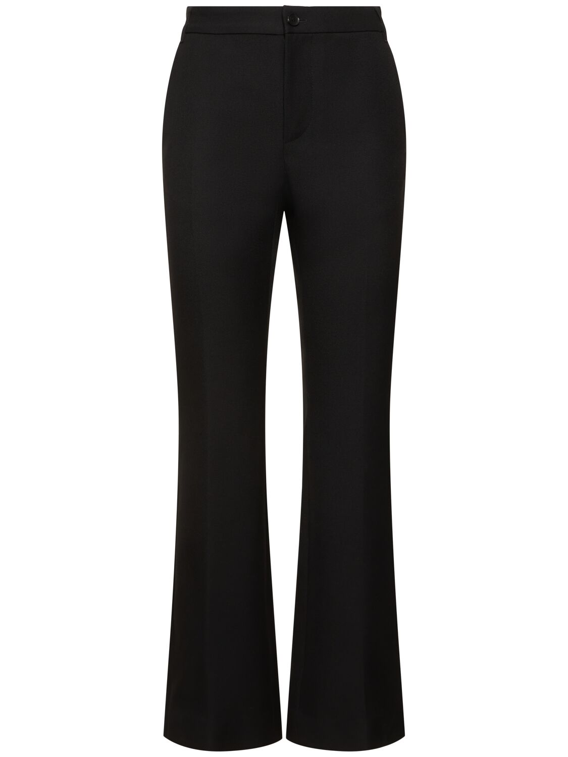 Bally Wool Flared Trousers In Black