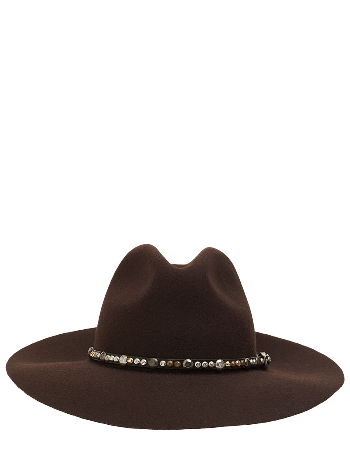 Golden Goose Golden Fedora Felt Hat In Brown