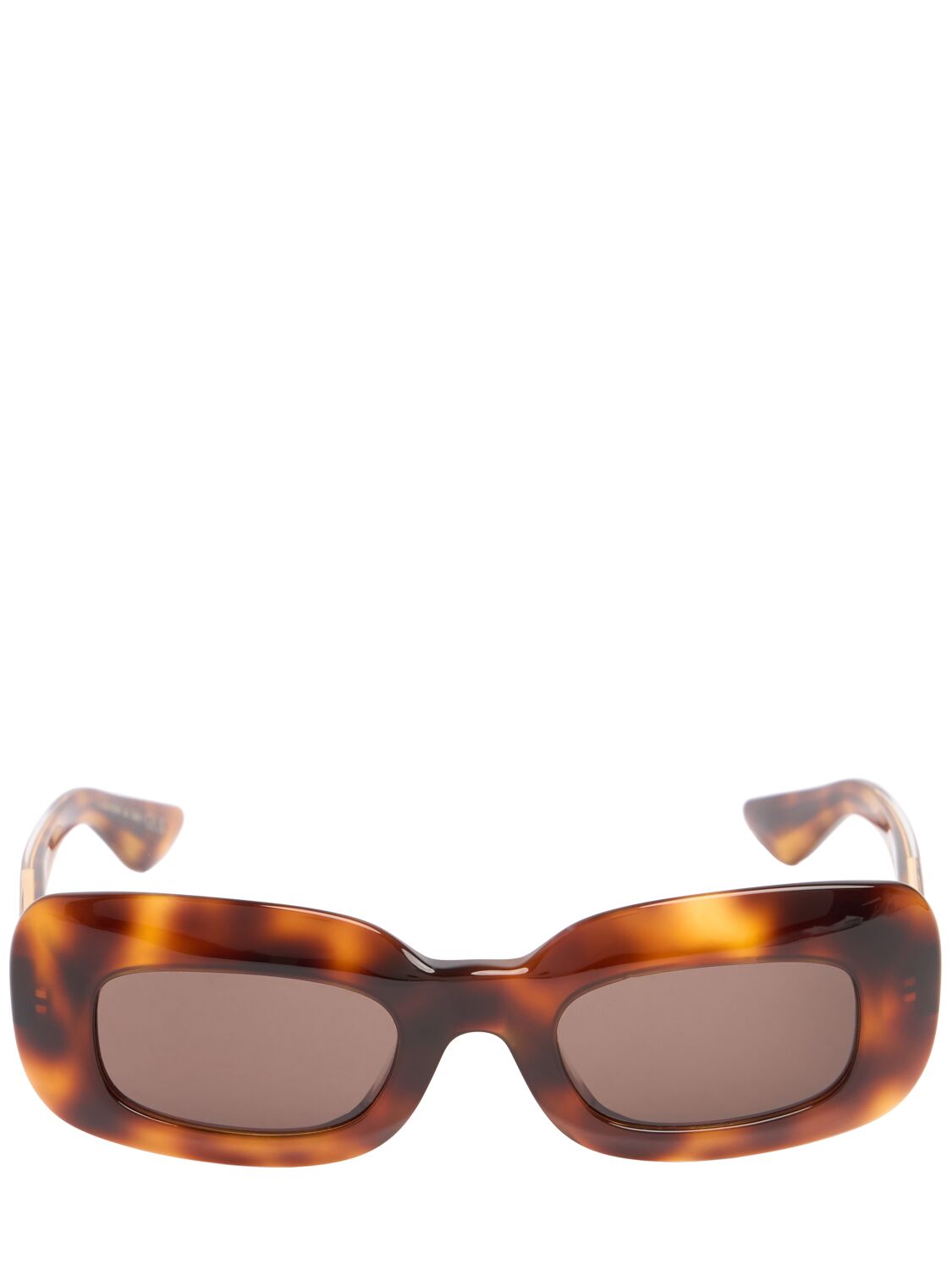 Khaite X Oliver People Square Sunglasses In Brown