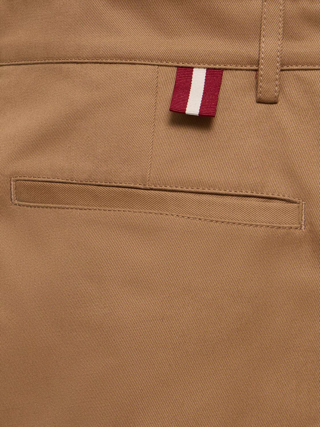 Shop Bally Tennyson Cotton Pants In Camel 50