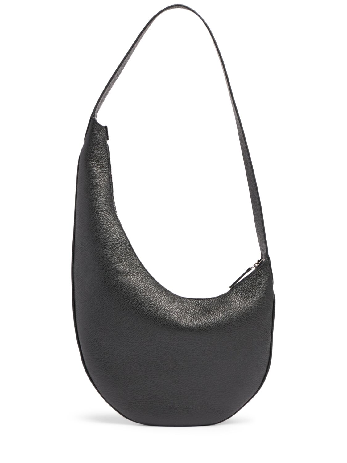 Aesther Ekme Lune Hobo Grained Leather Shoulder Bag In Black