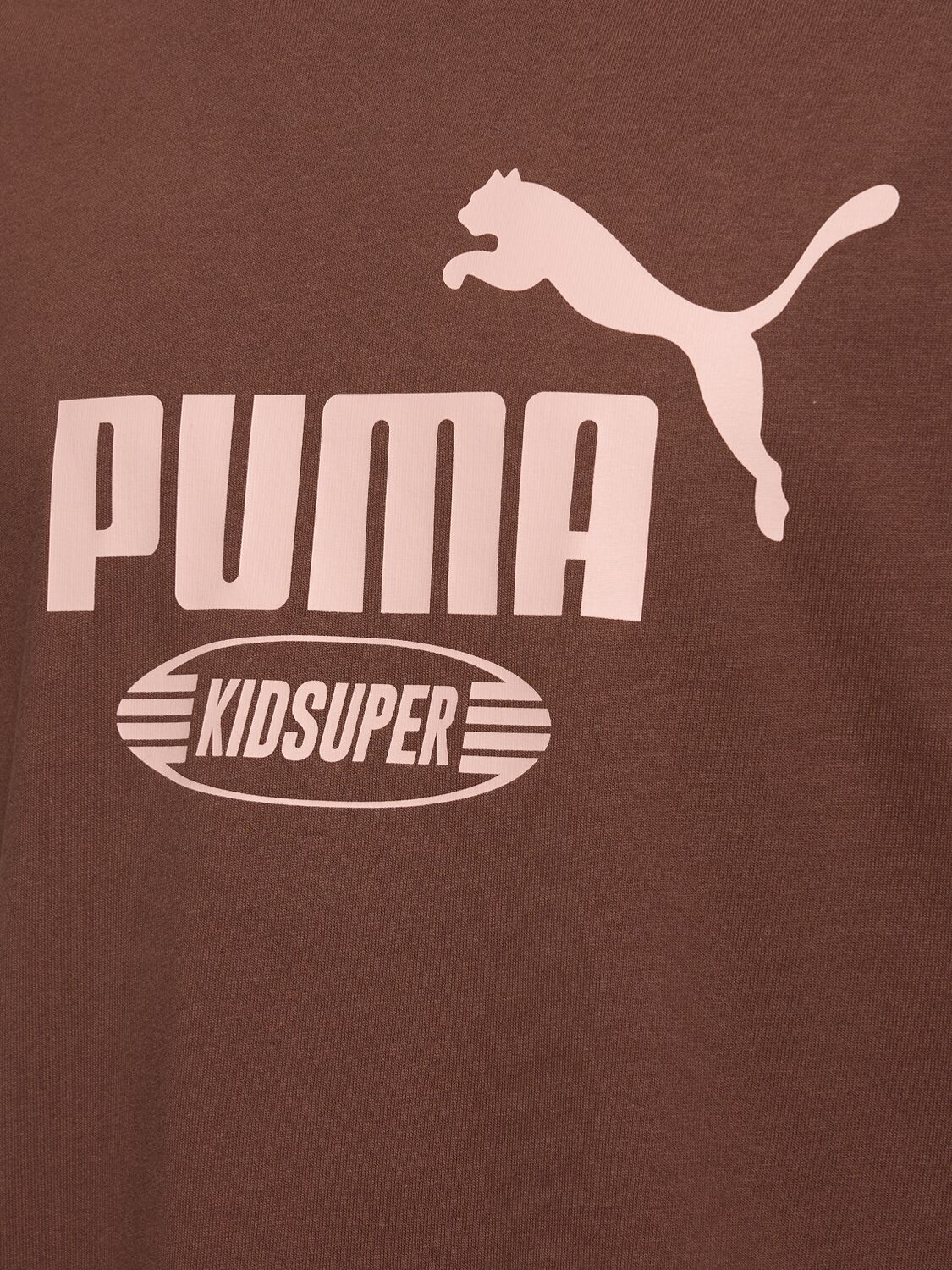 Shop Puma Kidsuper Studios Logo T-shirt In Chestnut Brown