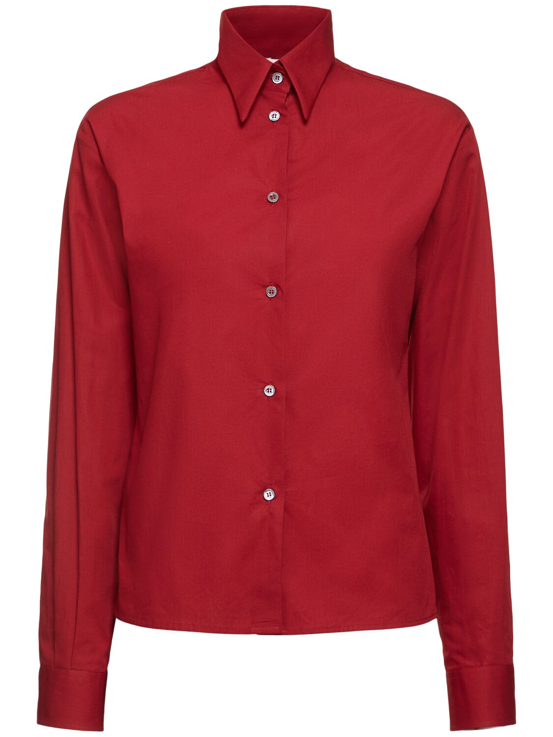 Bally Cotton Poplin Shirt In Red