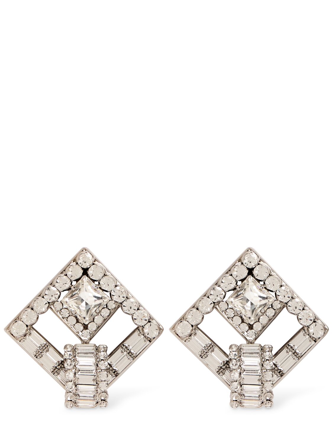 Crystal Square Earrings
