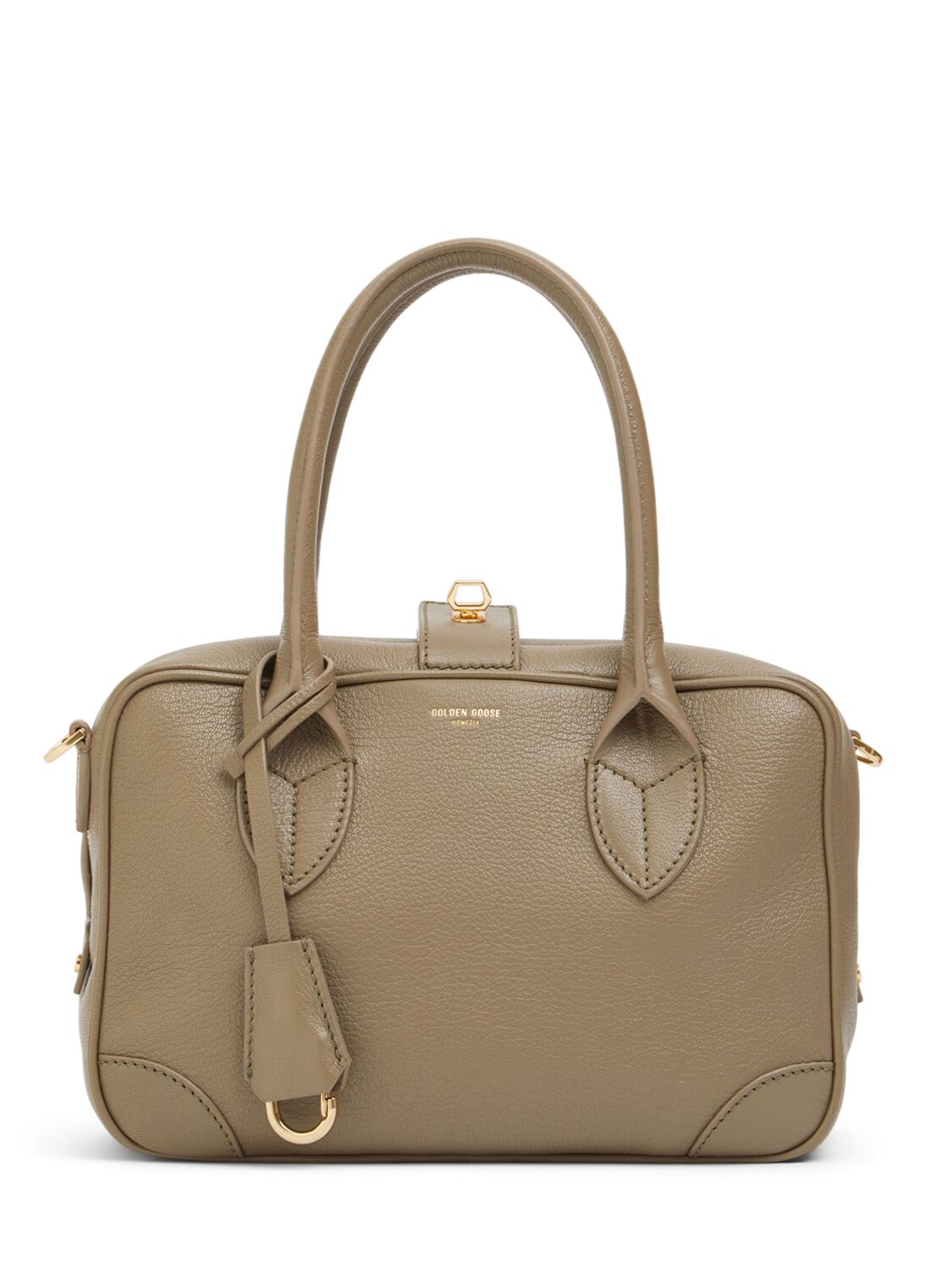 Golden Goose Vita Leather Shoulder Bag In Sage Green