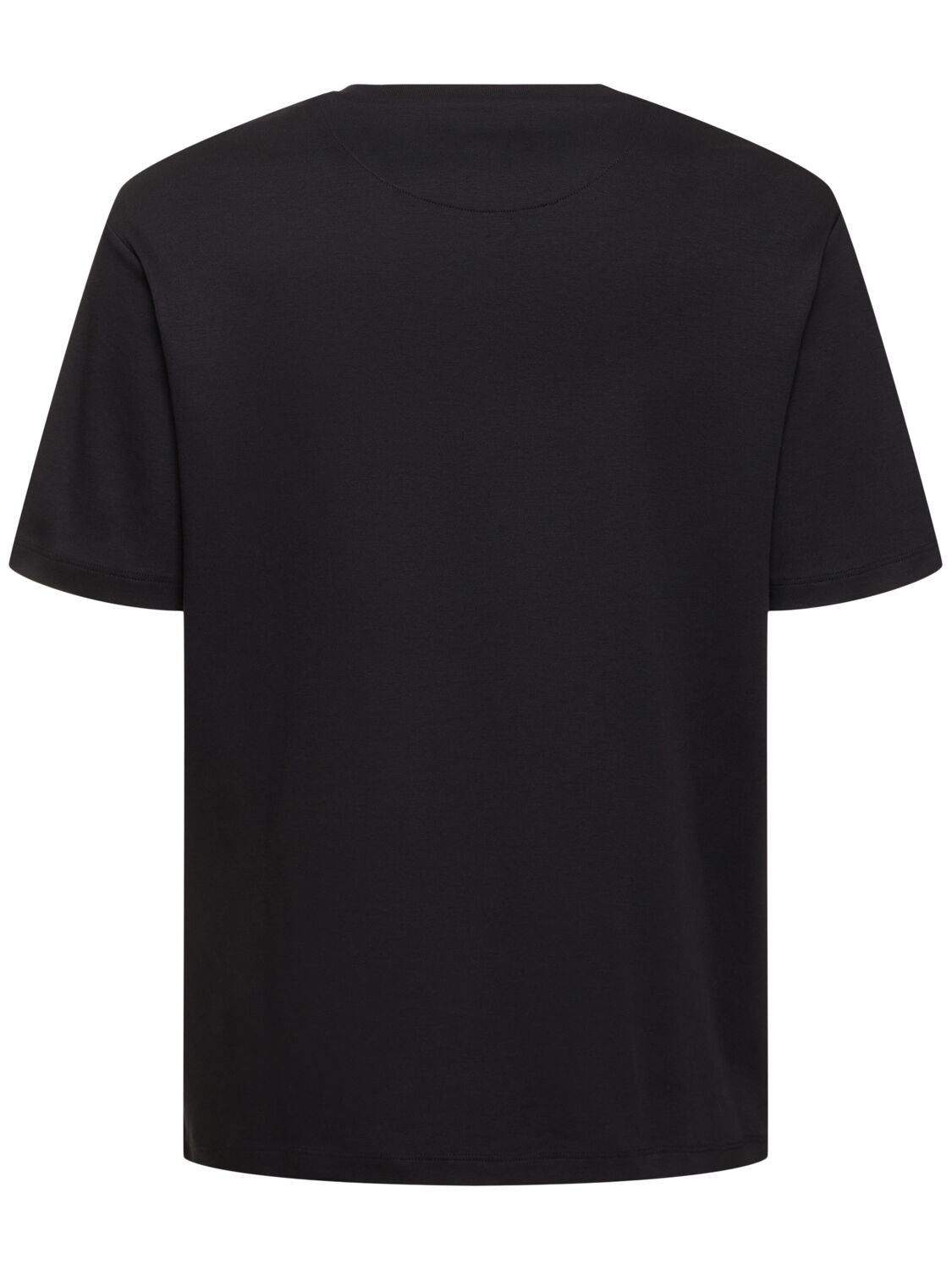 Shop Bally Adrien Brody Crest Logo Cotton T-shirt In Black