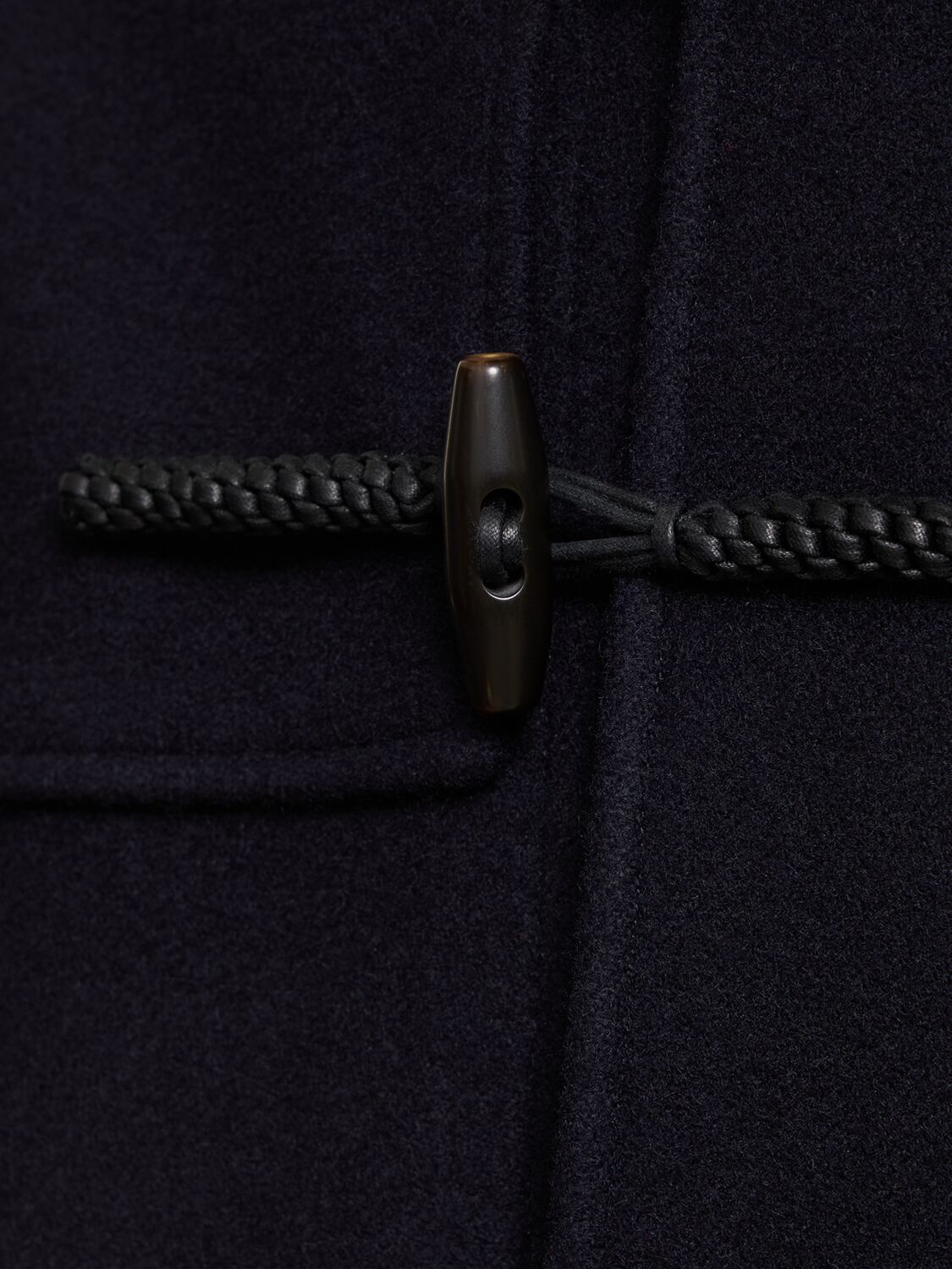 Shop Bally Montgomery Wool Coat In Navy