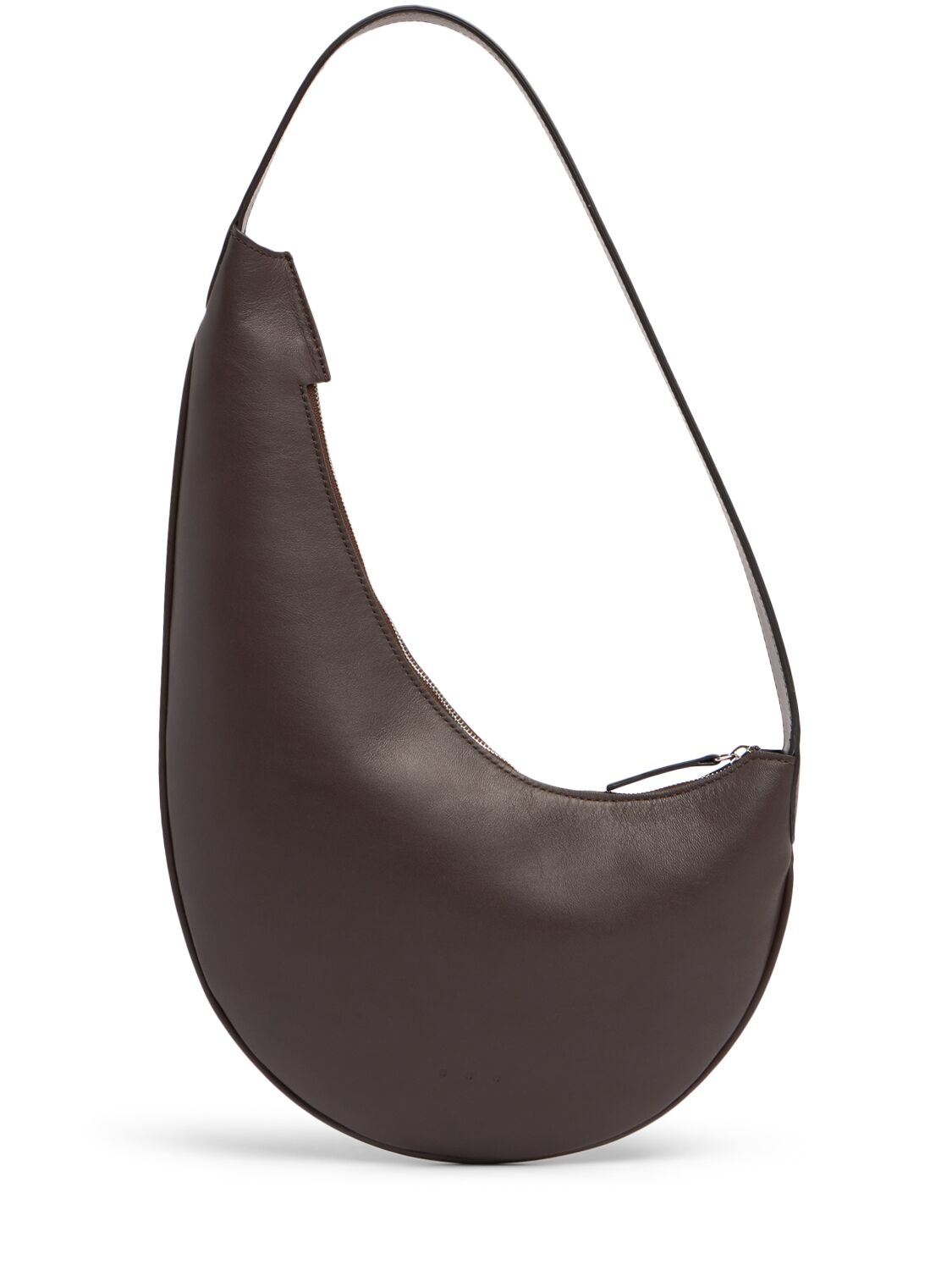 Aesther Ekme Mini Lune Hobo Smooth Leather Bag In Brown