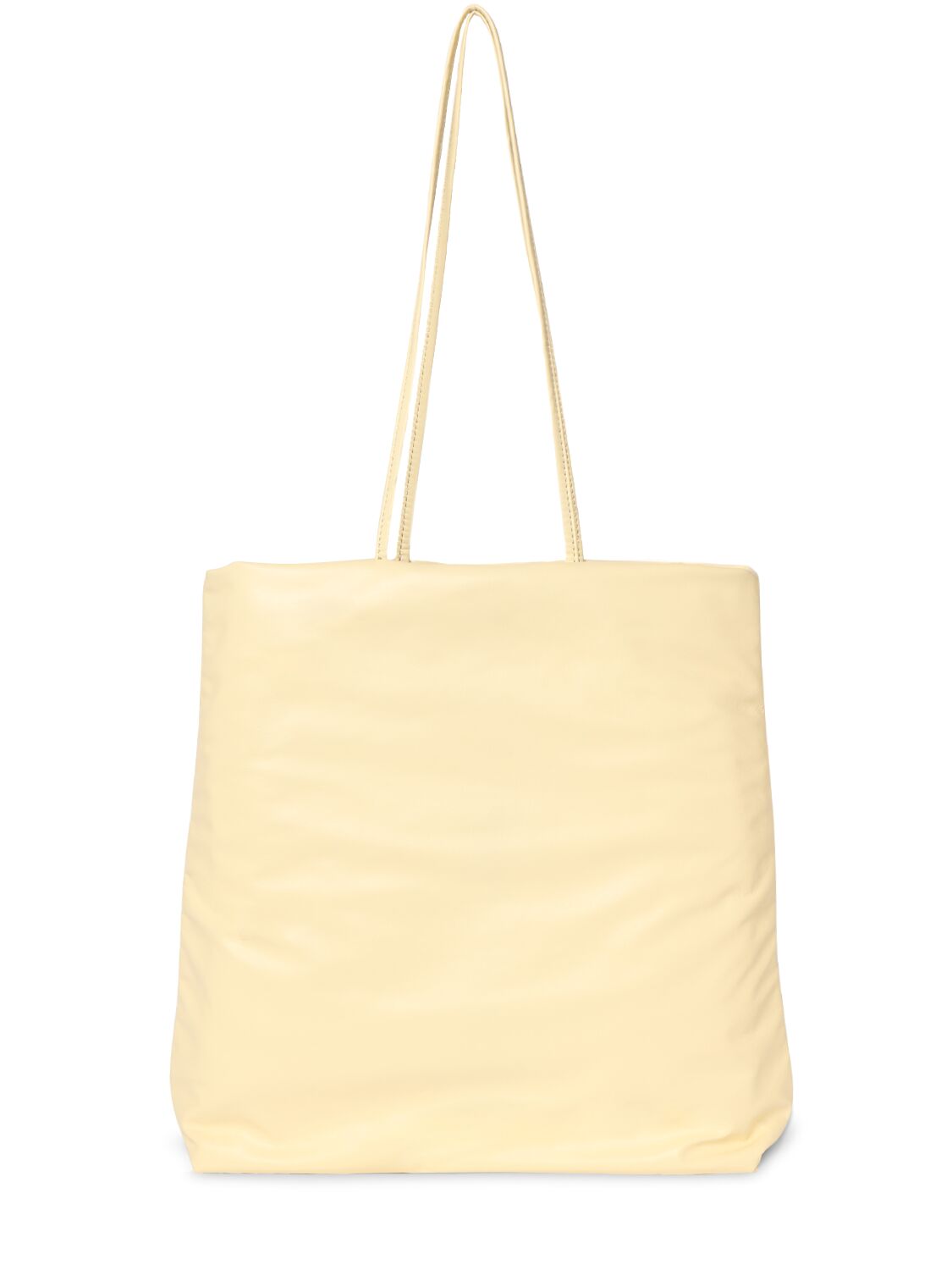 The Row Pim Light Nappa Leather Tote Bag In Yellow