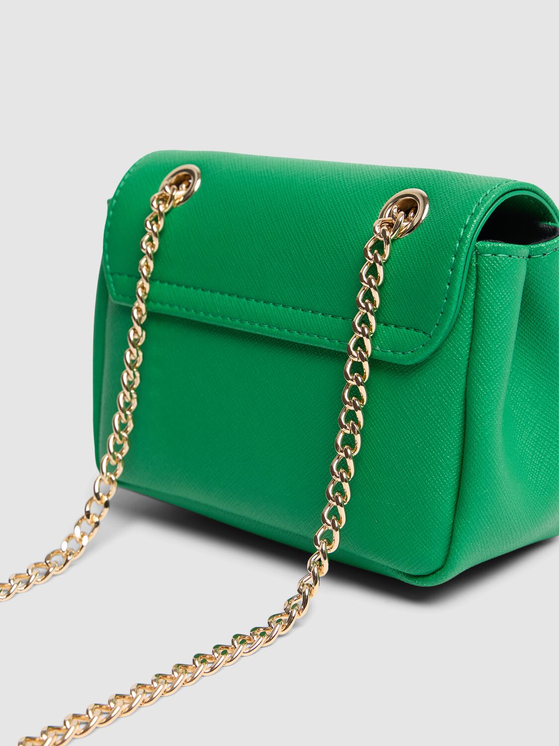 Shop Vivienne Westwood Small Saffiano Faux Leather Bag In Bright Green