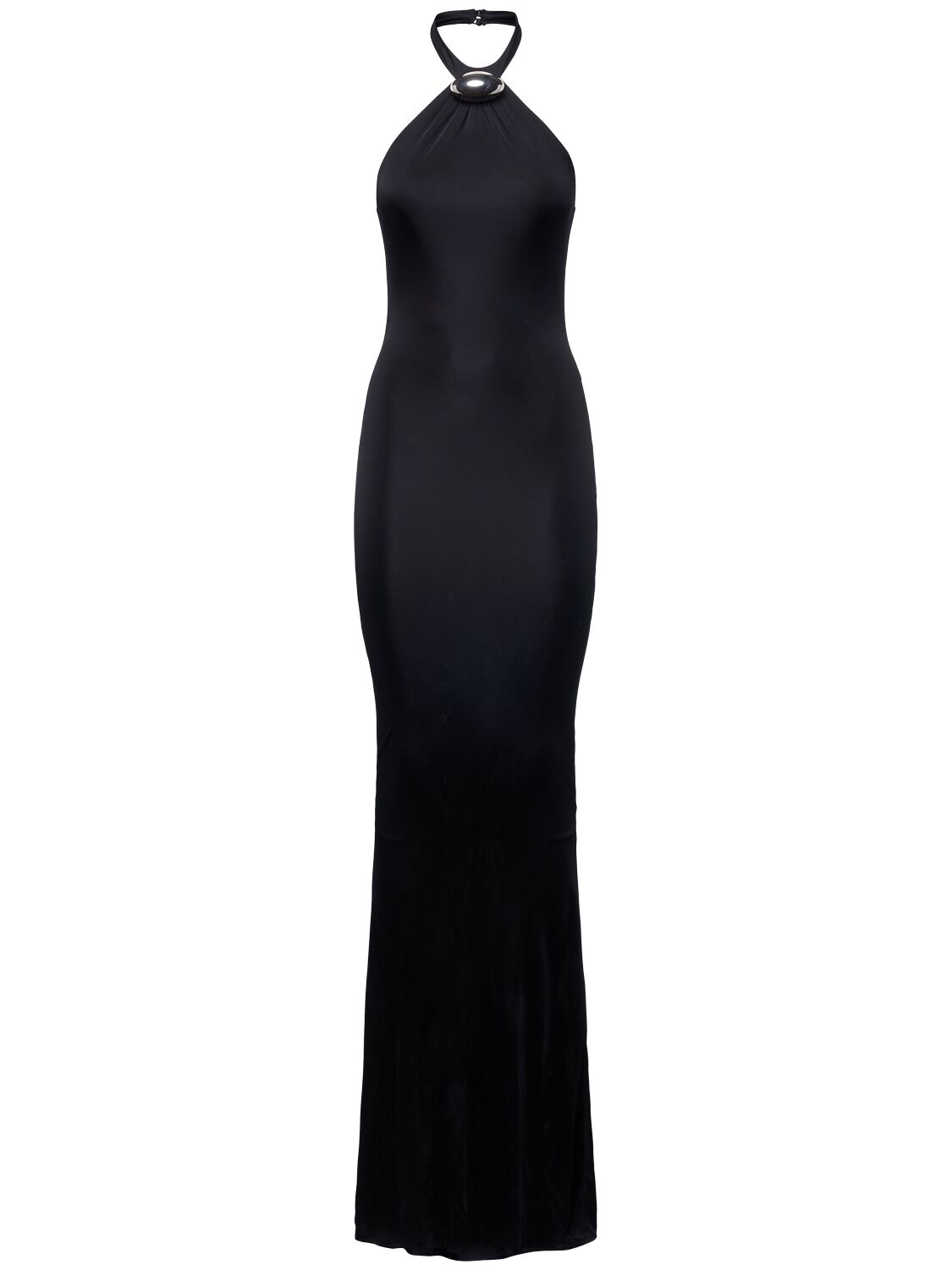 Giuseppe Di Morabito Viscose Jersey Maxi Mermaid Gown In Black