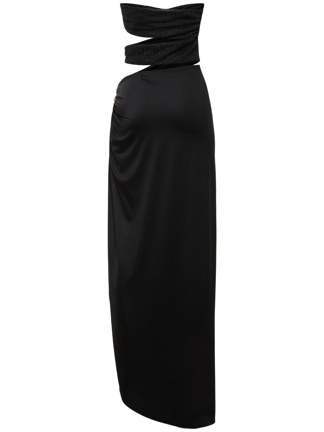 Shop Baobab Strapless Maxi Dress In Black