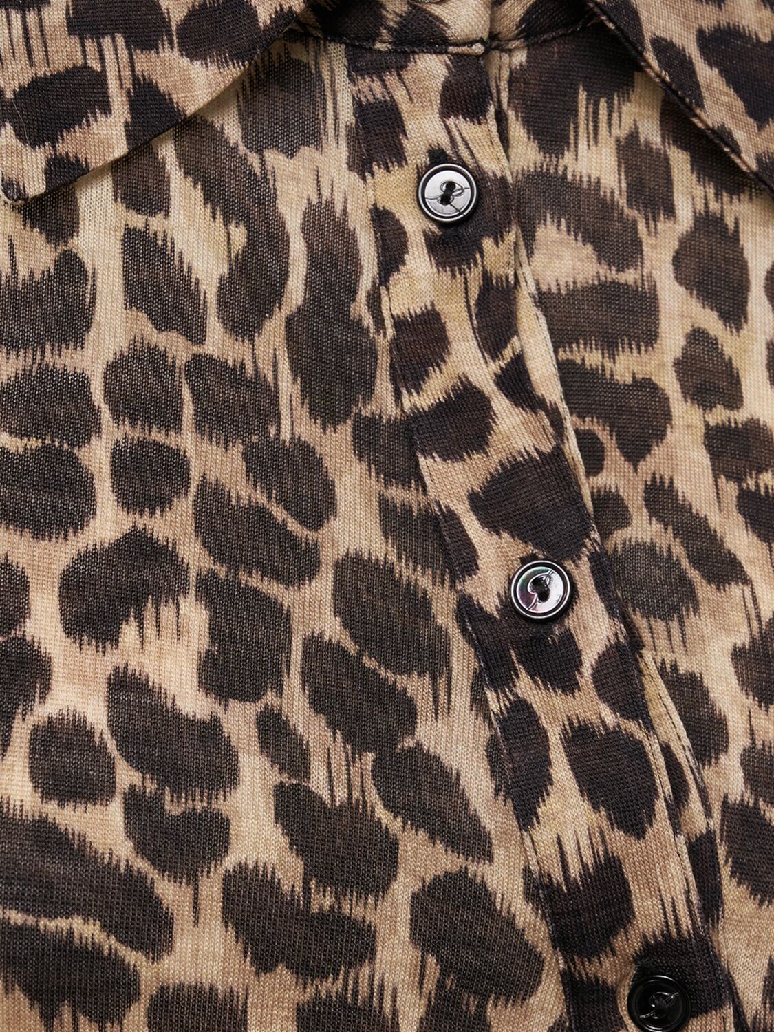 Blumarine Blouse Wool Jersey In Beige/black