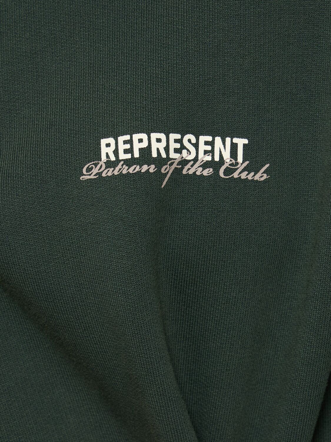 Shop Represent Patron Of The Club Hoodie In Green