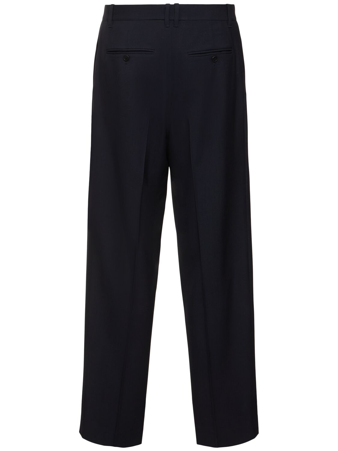 Shop The Row Marcello Wool Pants In Navy