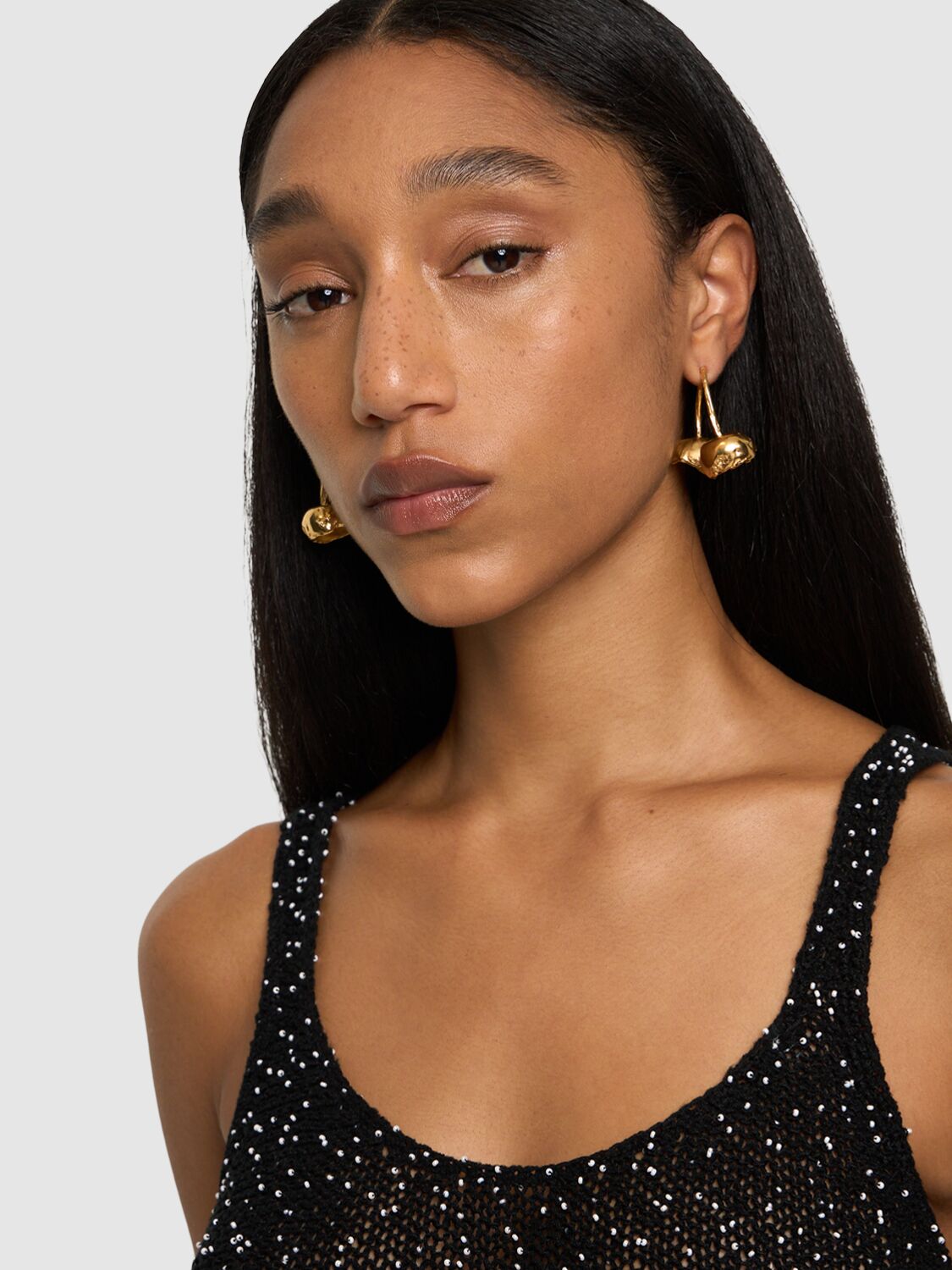 Shop Simuero Cerezas Drop Earrings In Gold