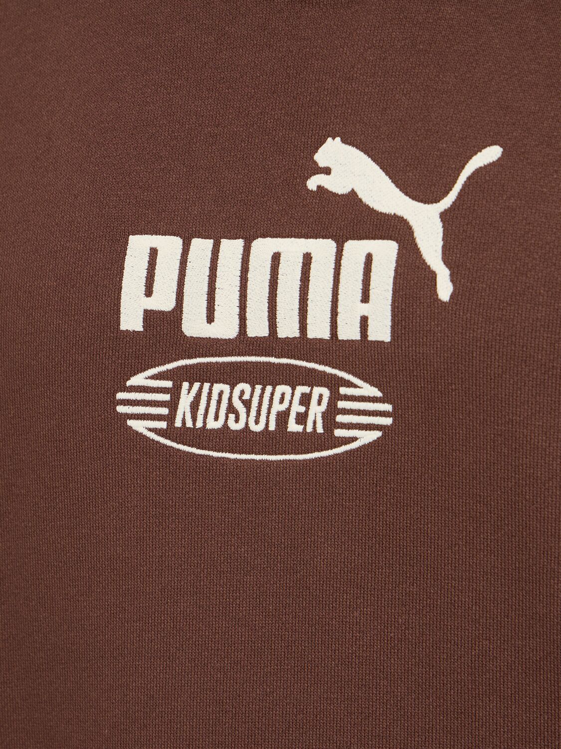 Shop Puma Kidsuper Studios Hooded Sweatshirt In Chesnut Brown