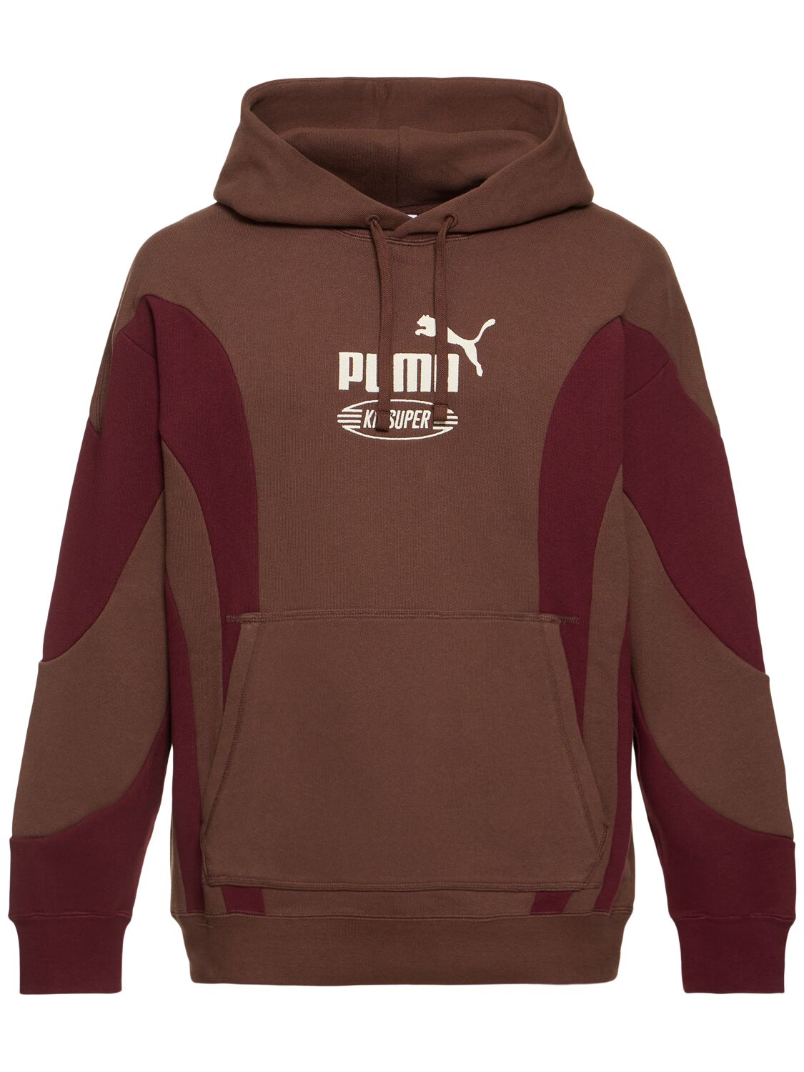 Puma Kidsuper Studios Hooded Sweatshirt In Brown