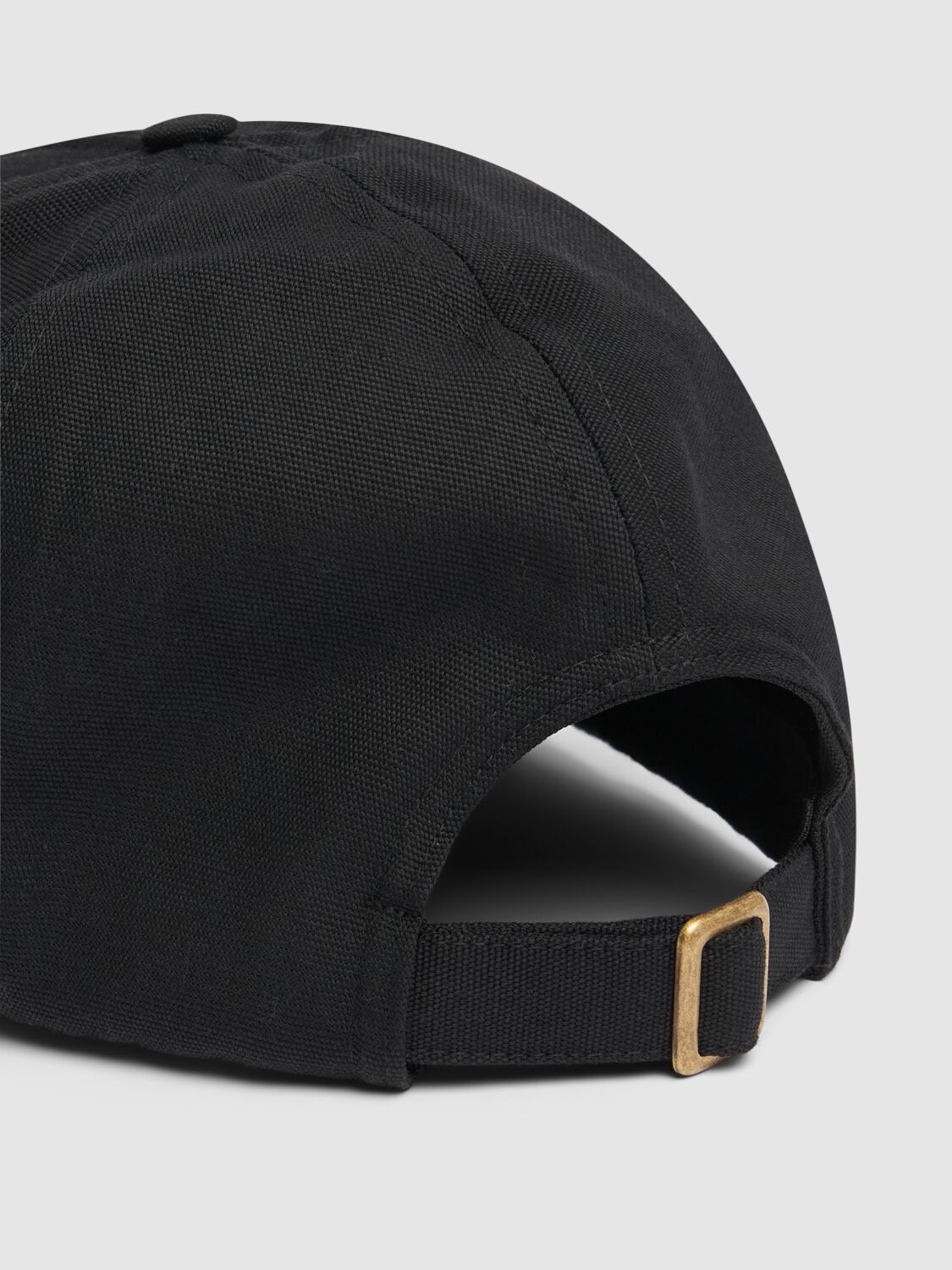 Shop Vivienne Westwood Logo Embroidery Cotton Baseball Cap In Black