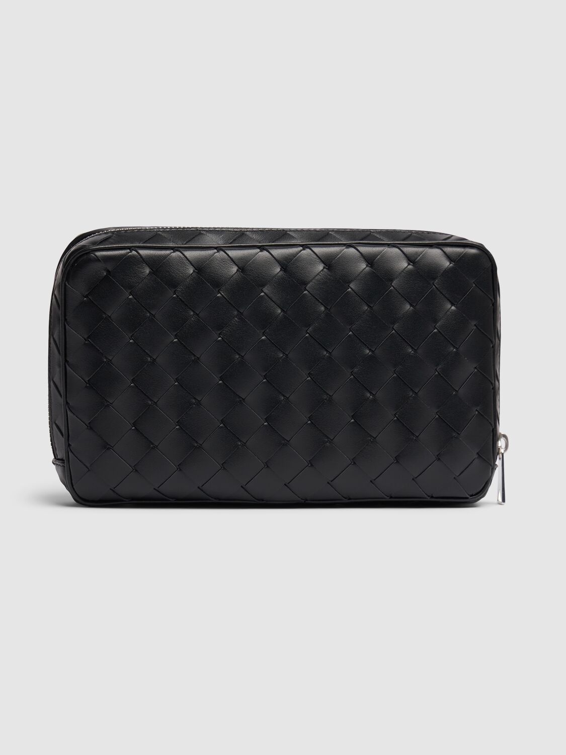 Shop Bottega Veneta Intrecciato Medium Leather Organizer In Black