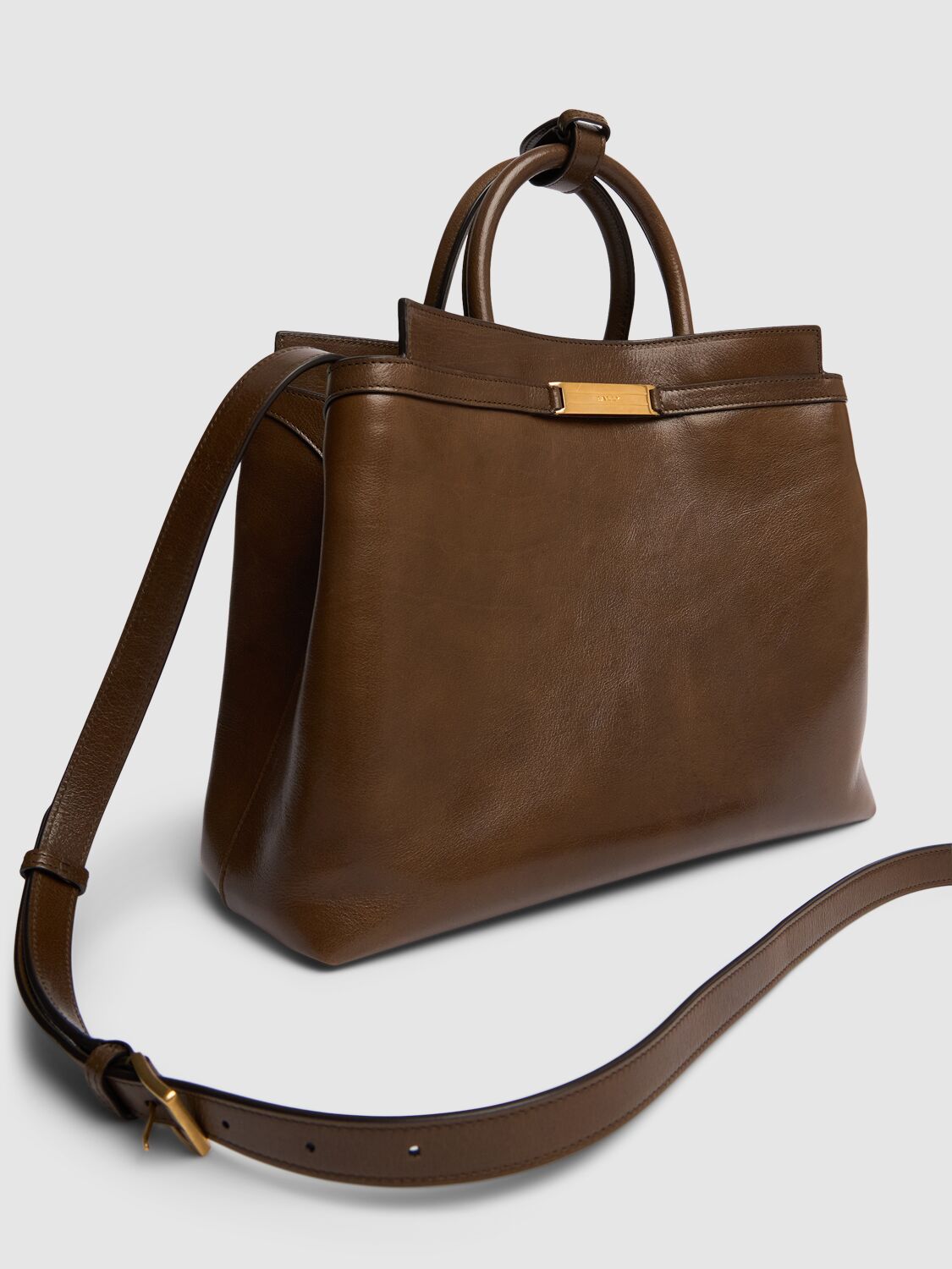 BALLY DECÒ DAILY LEATHER TOTE BAG 