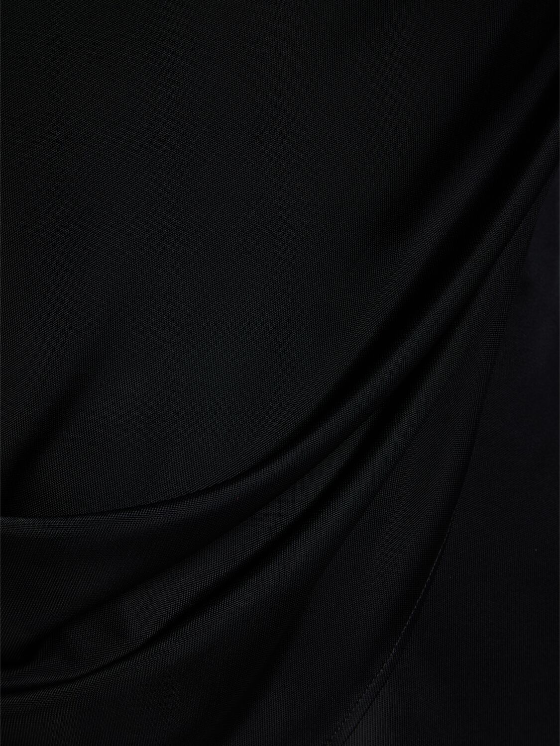 GIUSEPPE DI MORABITO DRAPED SHINY VISCOSE JERSEY TOP 