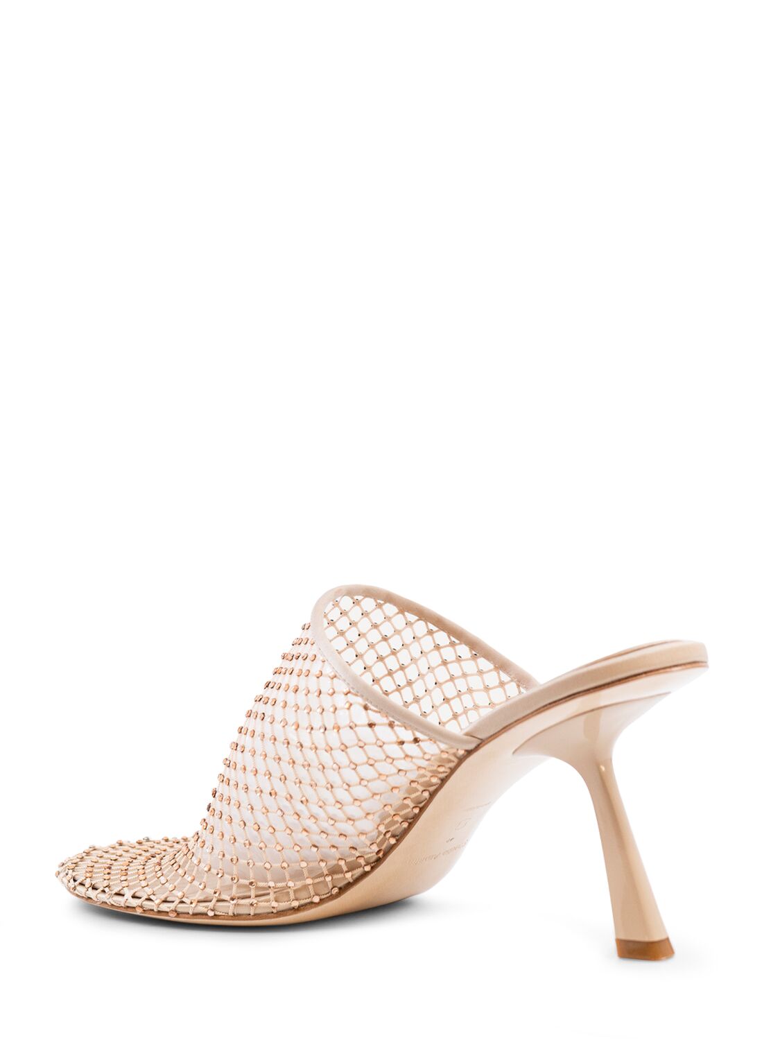 Shop Studio Amelia 80mm Dolly Mesh Mules In Nude