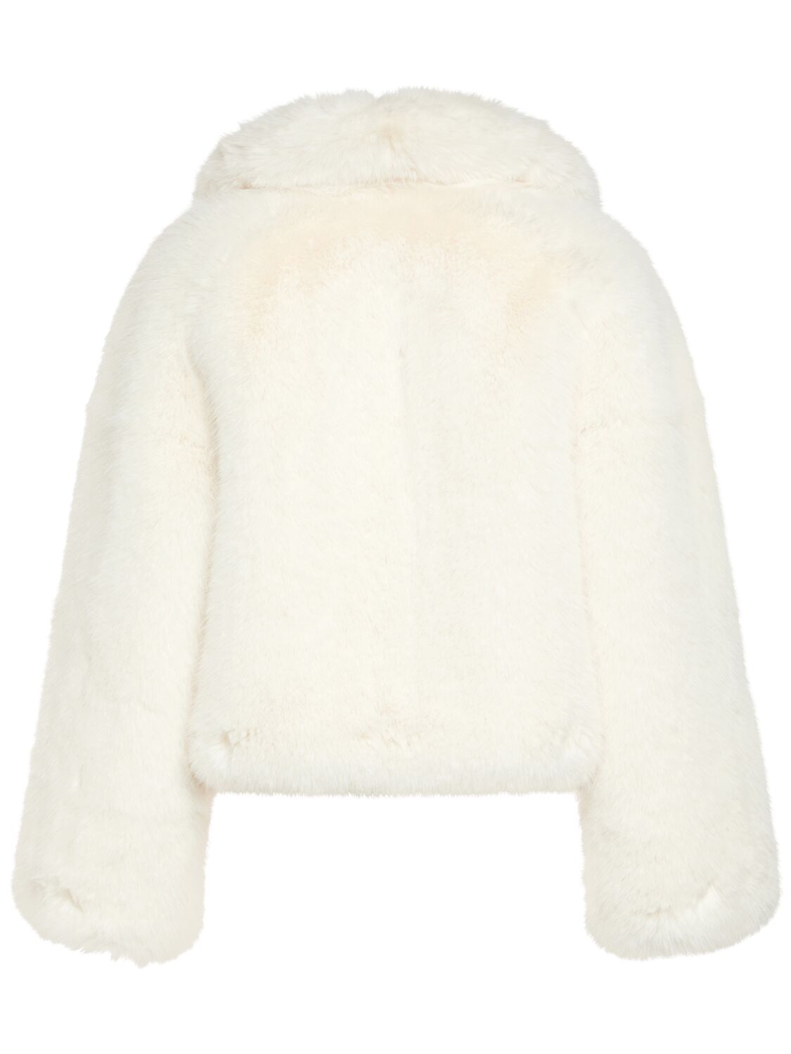 Shop Giuseppe Di Morabito Faux Fur Short Jacket In White