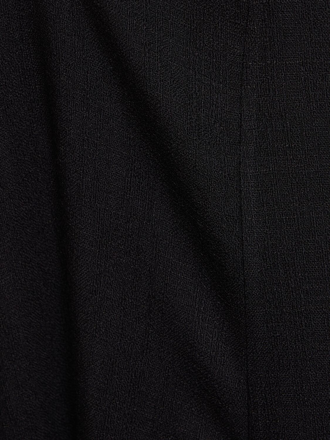 Shop Gabriela Hearst Sigrud Long Sleeve Wool Blend Dress In Black