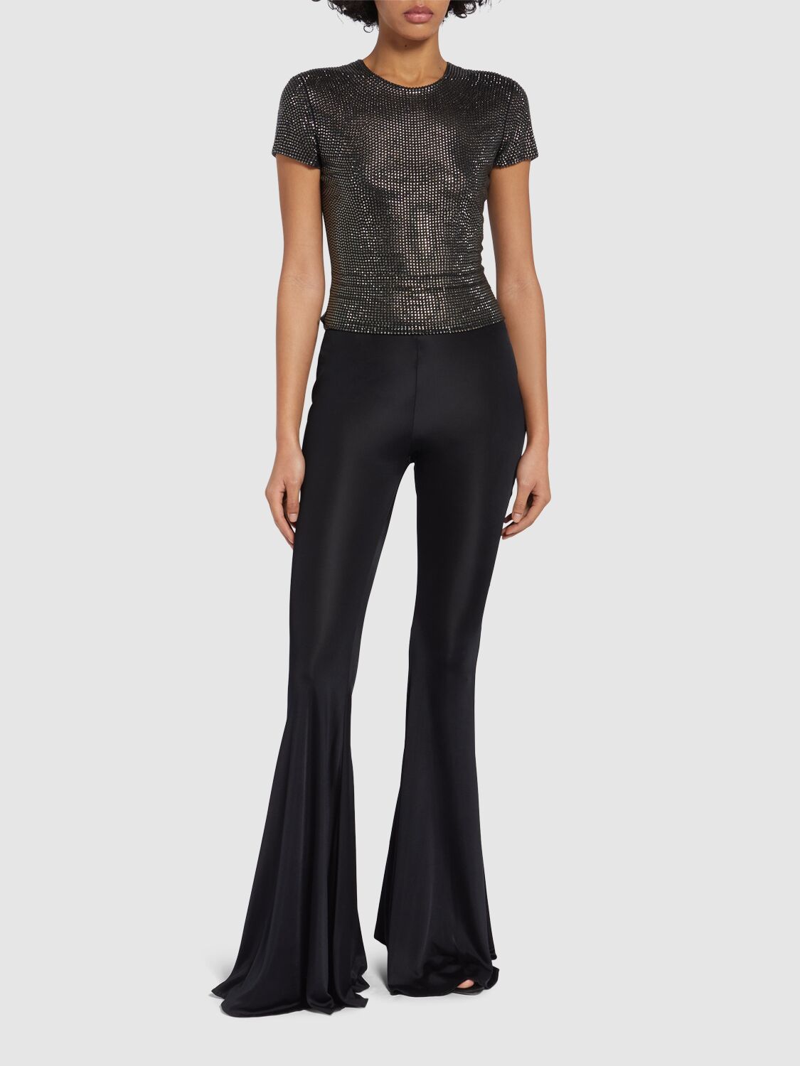 Shop Giuseppe Di Morabito Embellished Jersey T-shirt In Black