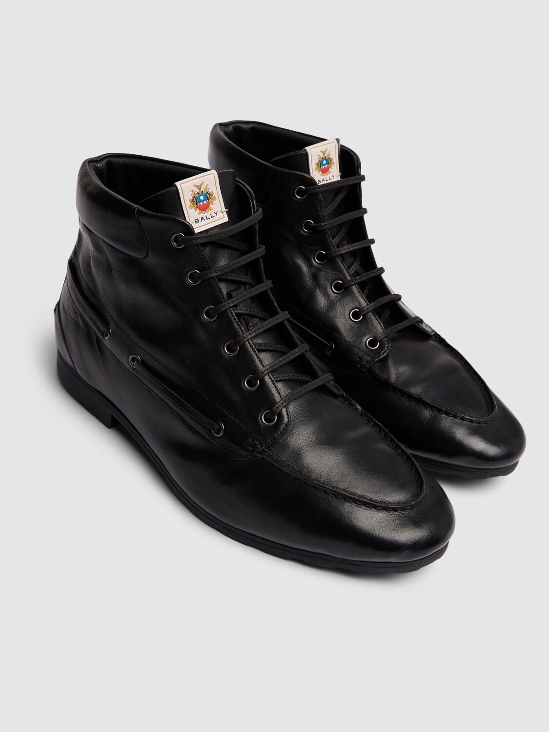 Shop Bally Paphos Leather Boots In Black