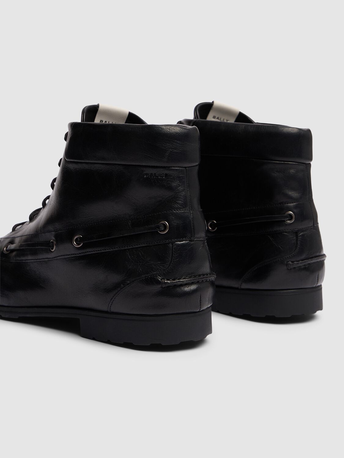 Shop Bally Paphos Leather Boots In Black