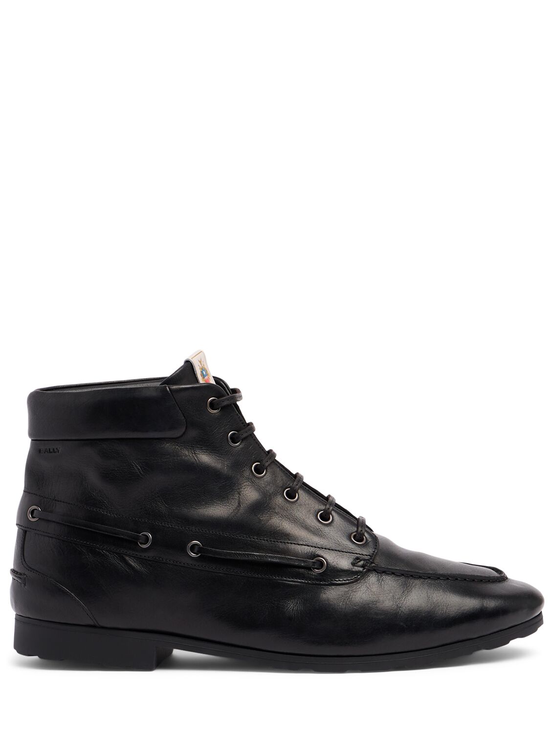 Shop Bally Paphos Leather Boots In Black