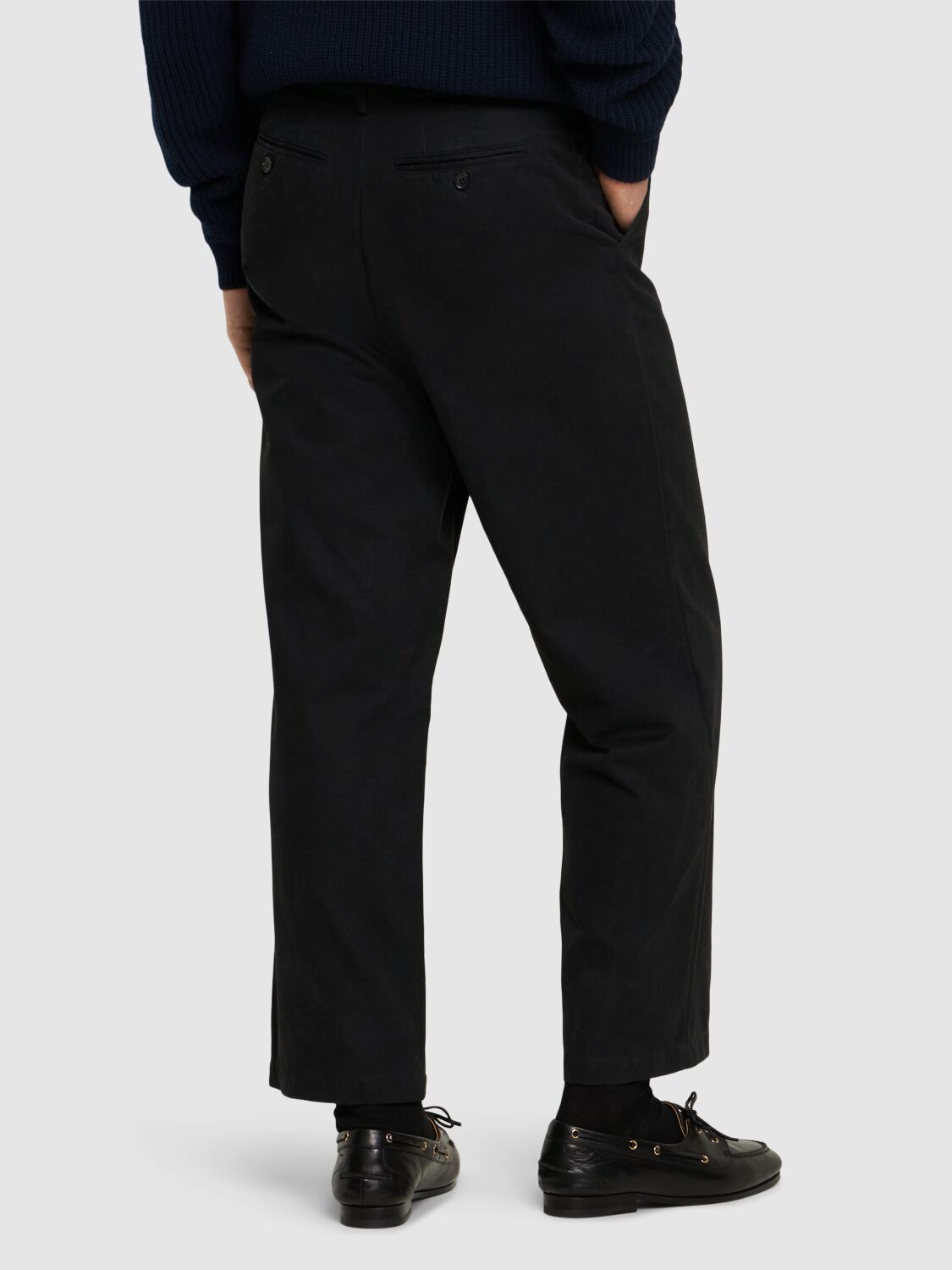 Shop Bally Tennyson Cotton Pants In Black