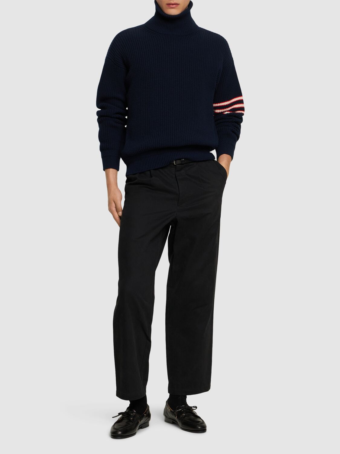 Shop Bally Tennyson Cotton Pants In Black