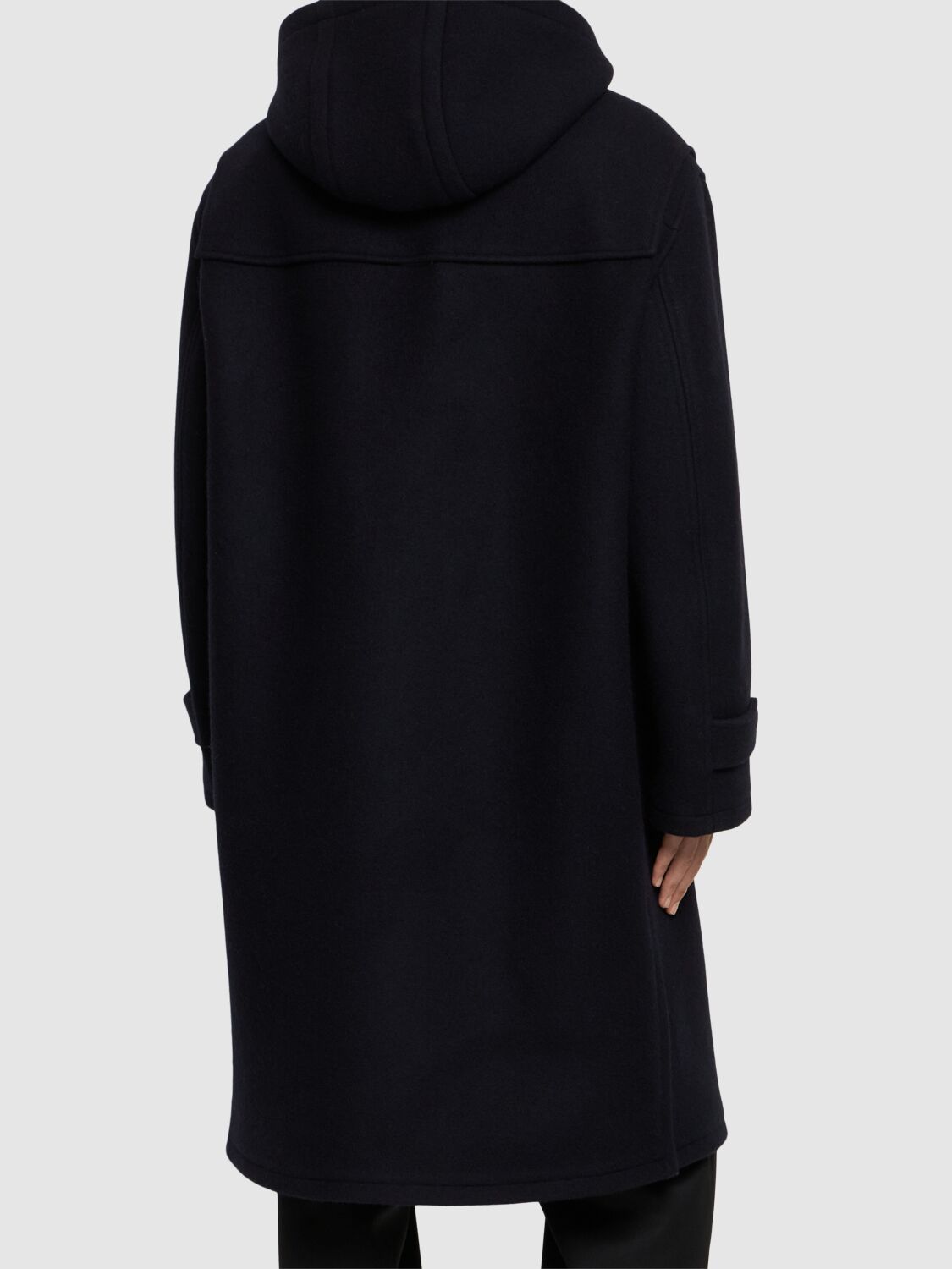 Shop Bally Montgomery Wool Coat In Navy