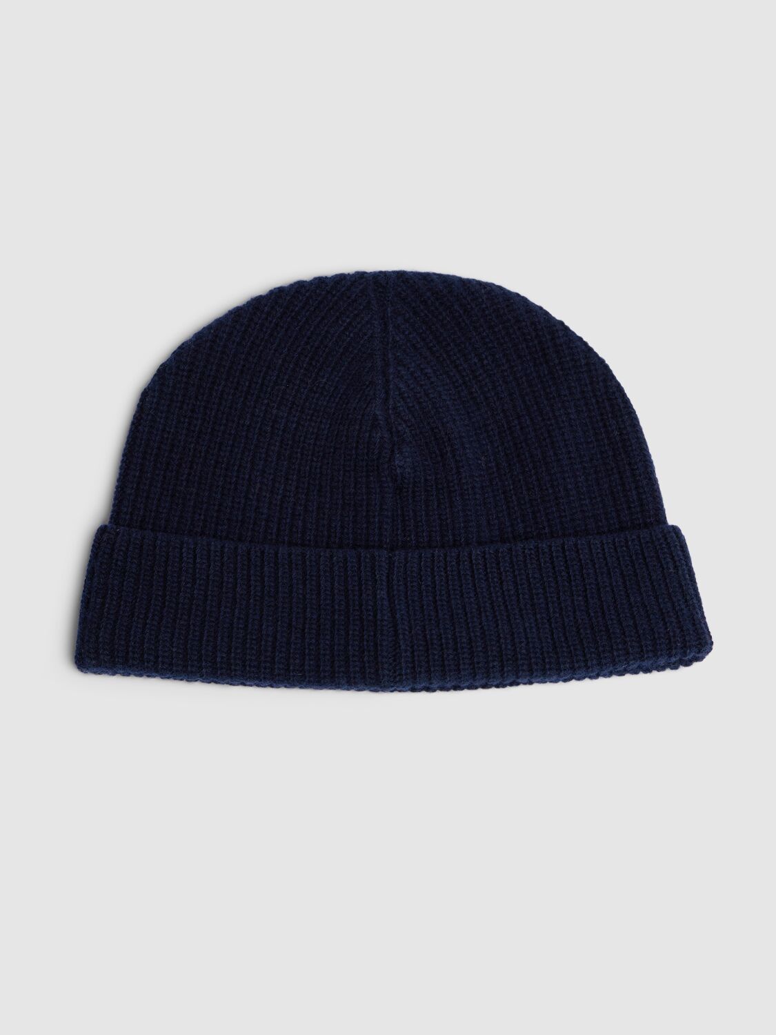 Shop Bally Wool Knit Beanie Hat In Peacoat 50