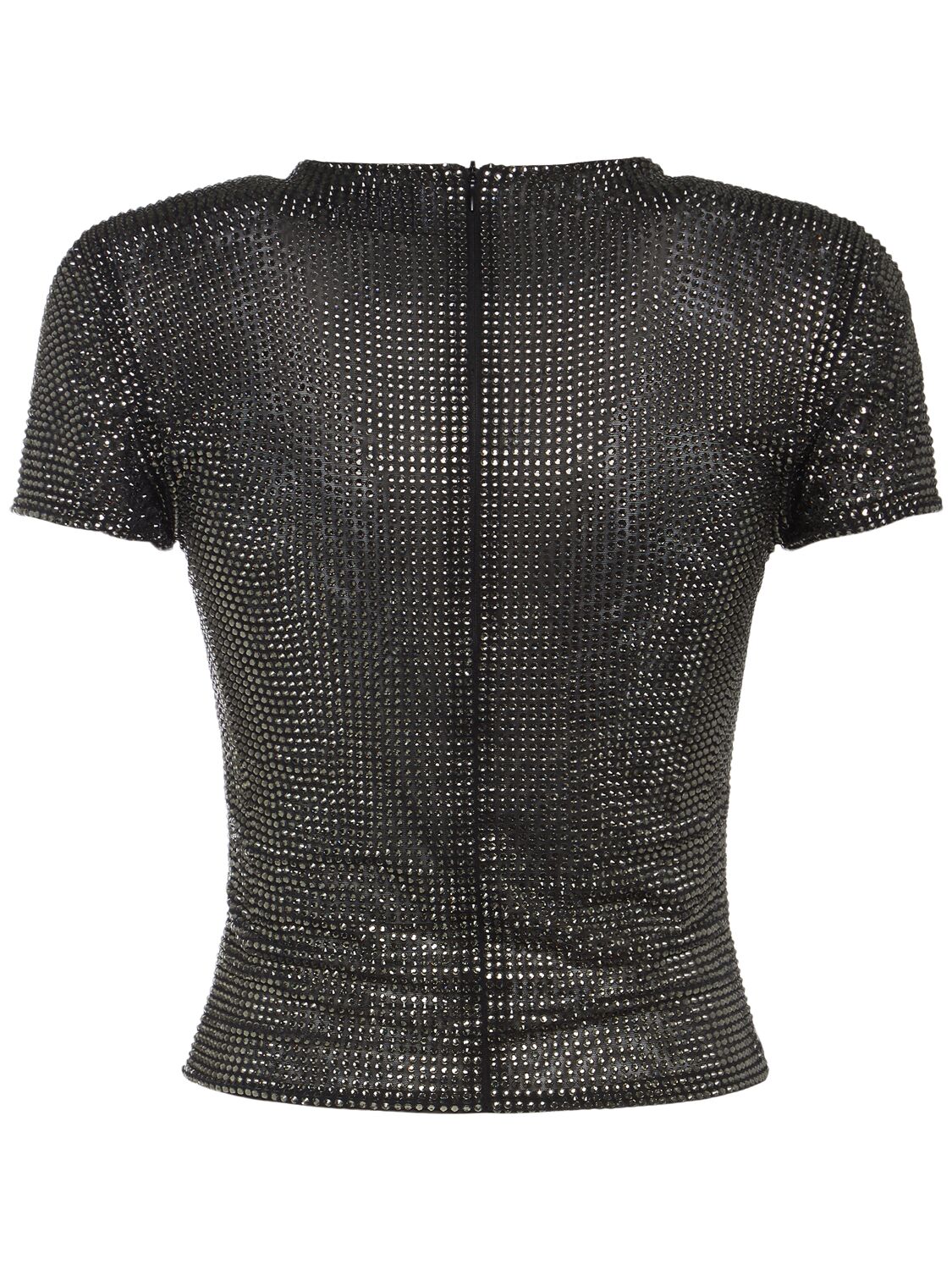 Shop Giuseppe Di Morabito Embellished Jersey T-shirt In Black