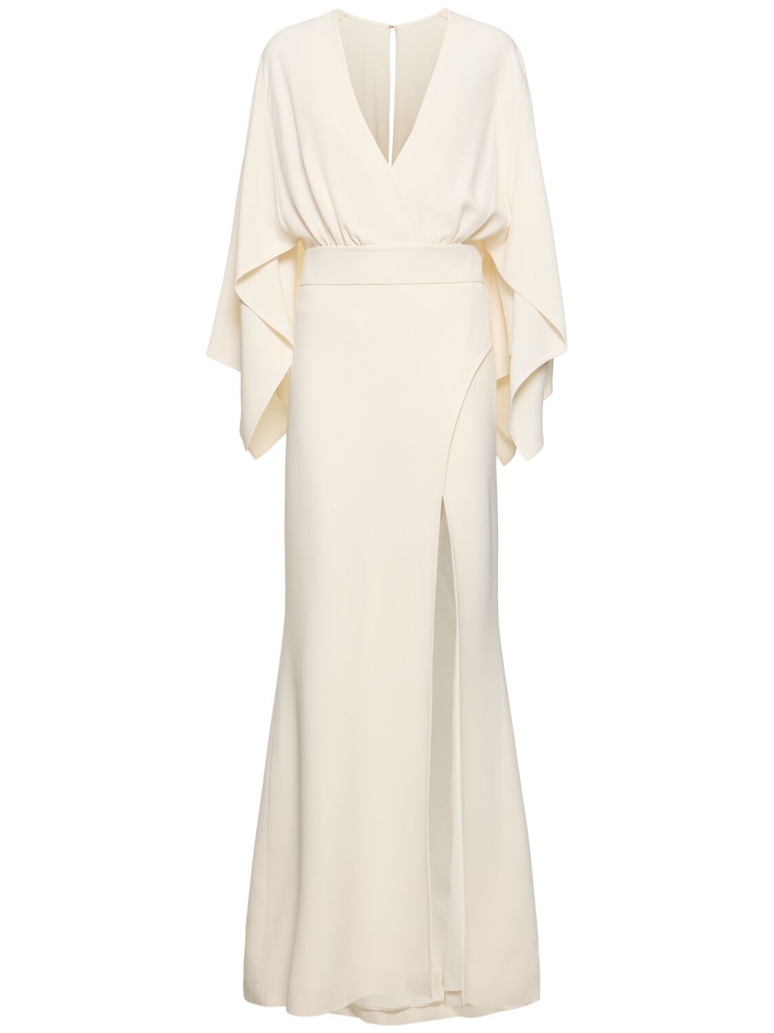 Elie Saab Cady Long Dress In Ivory