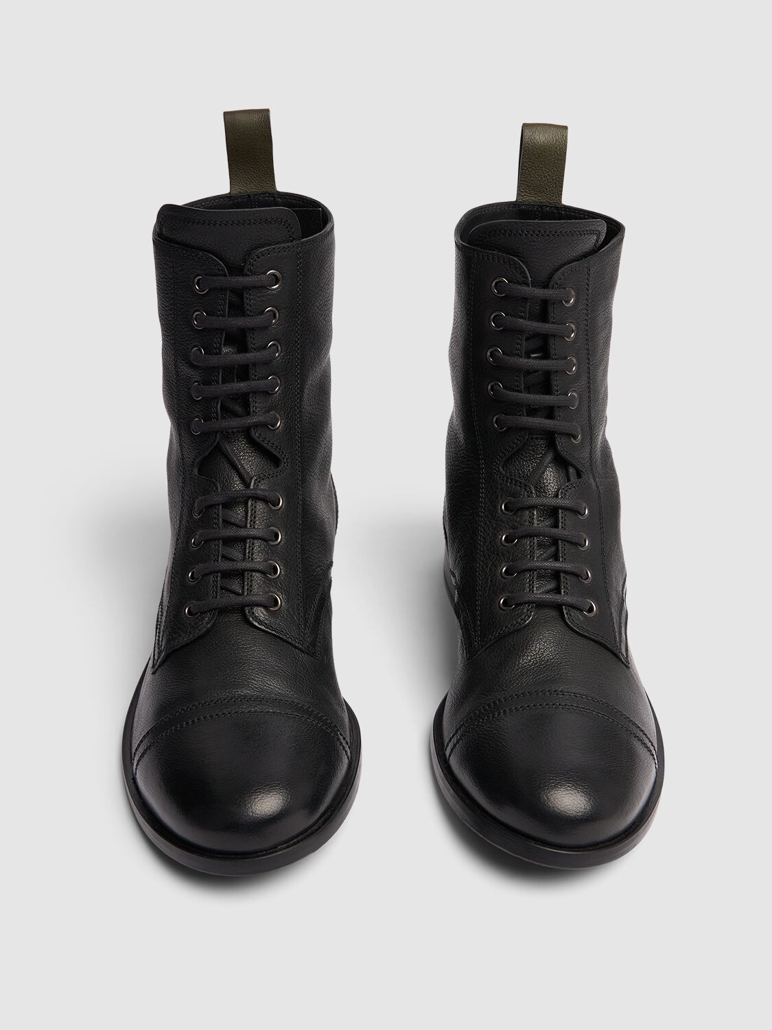 Shop Bally Adrien Brody Lace-up Leather Ankle Boots In Black