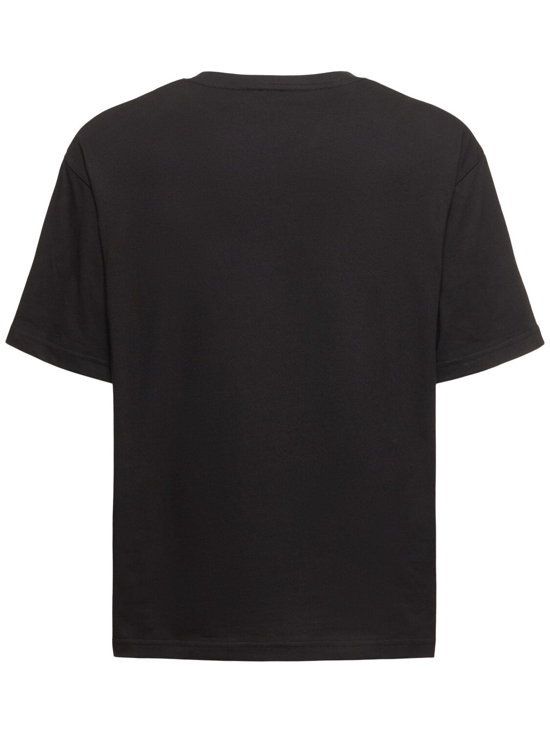 Shop Kiton Logo Cotton T-shirt In Black