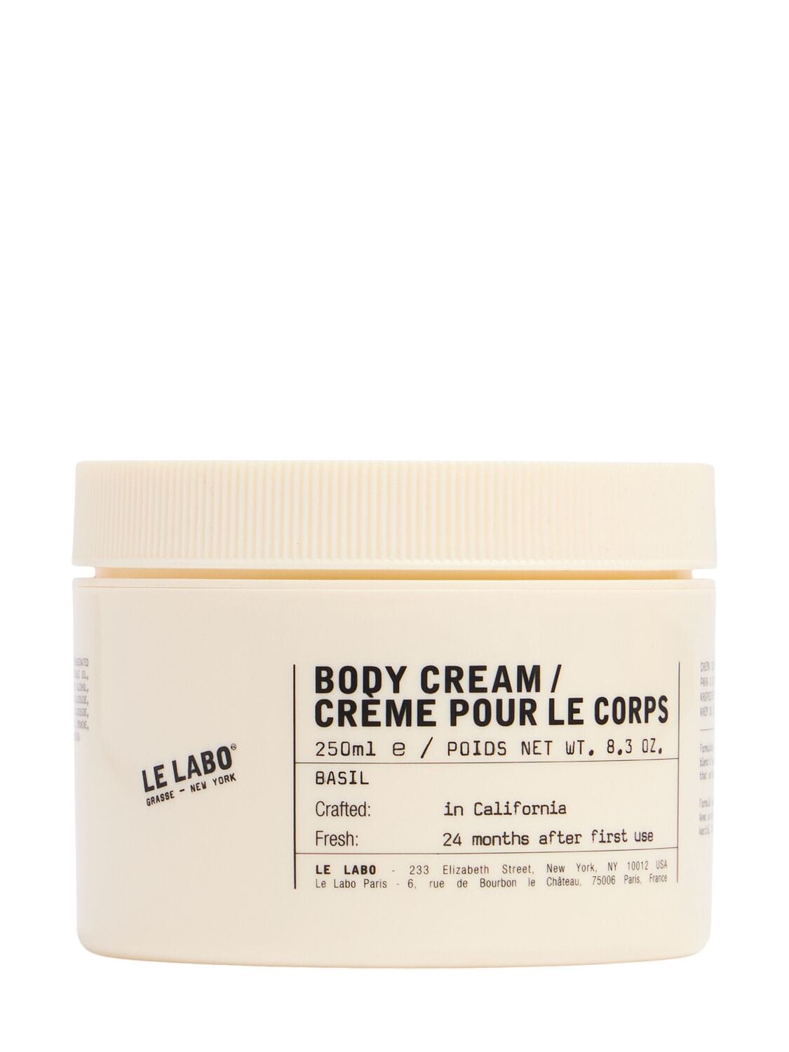 250ml Basil Body Cream