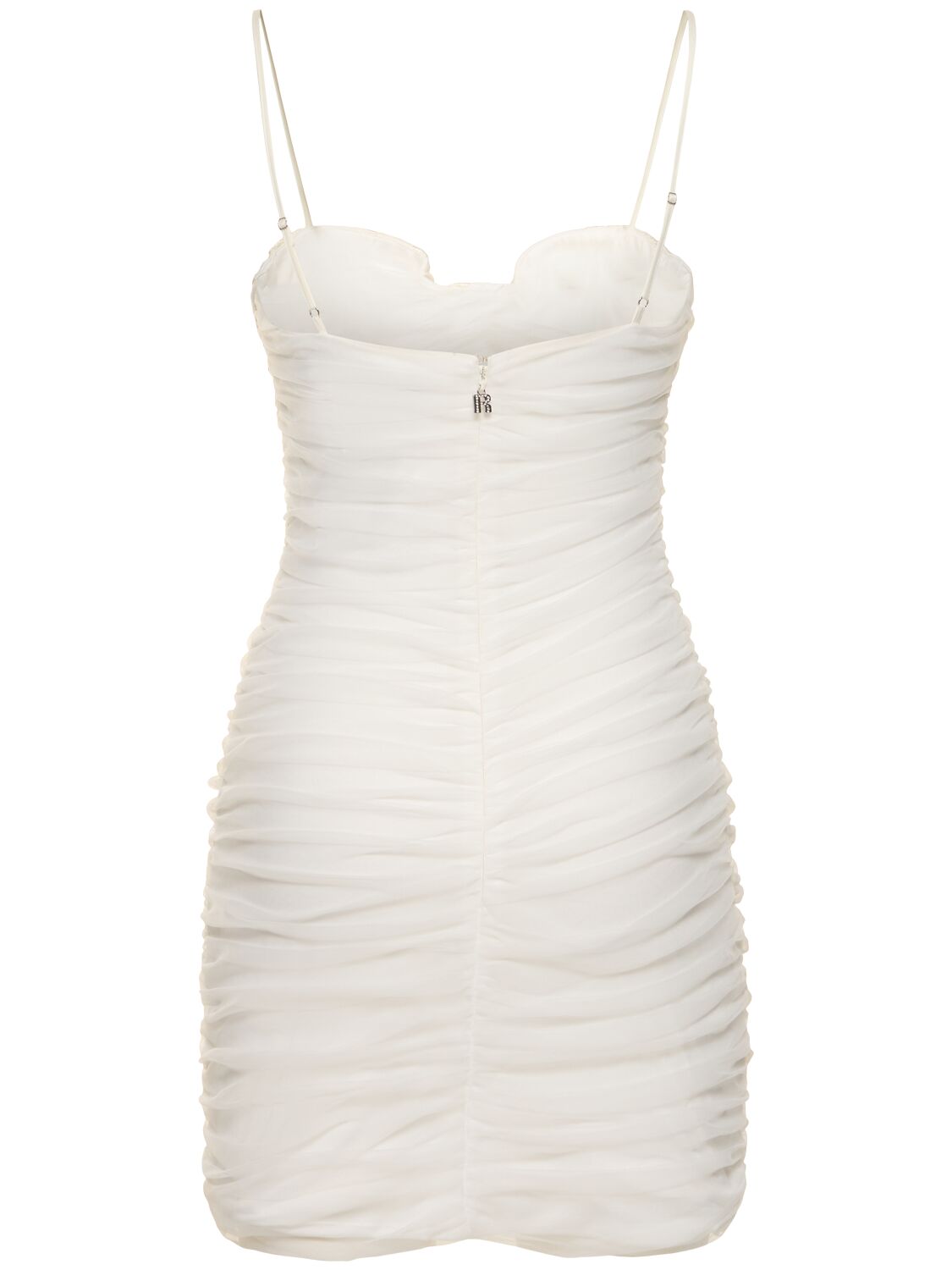 Shop Rotate Birger Christensen Florana Ruched Mini Dress In White