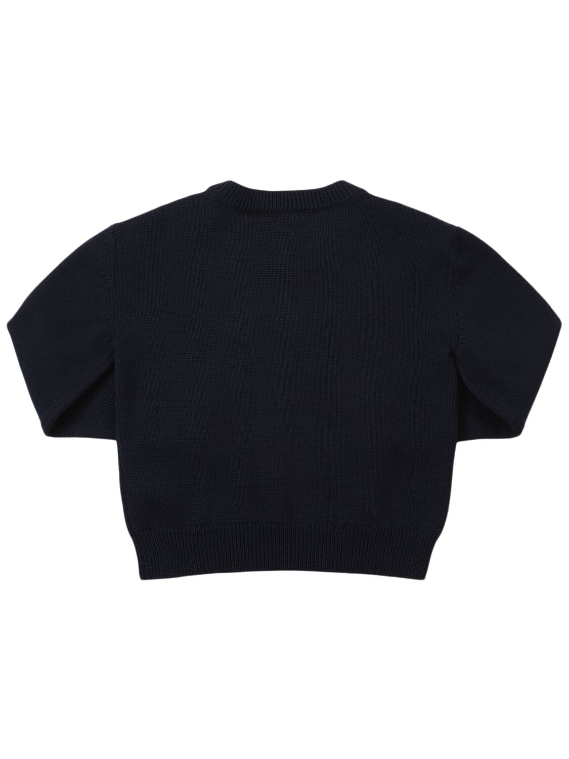 Shop Dolce & Gabbana Virgin Wool Knit Sweater In Blue